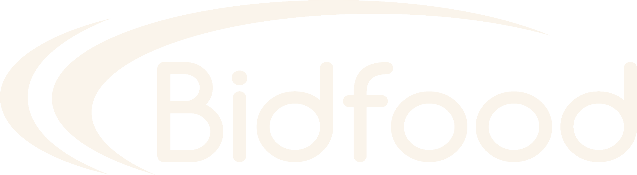 Bidfood logo with 2 stylised curves around the text