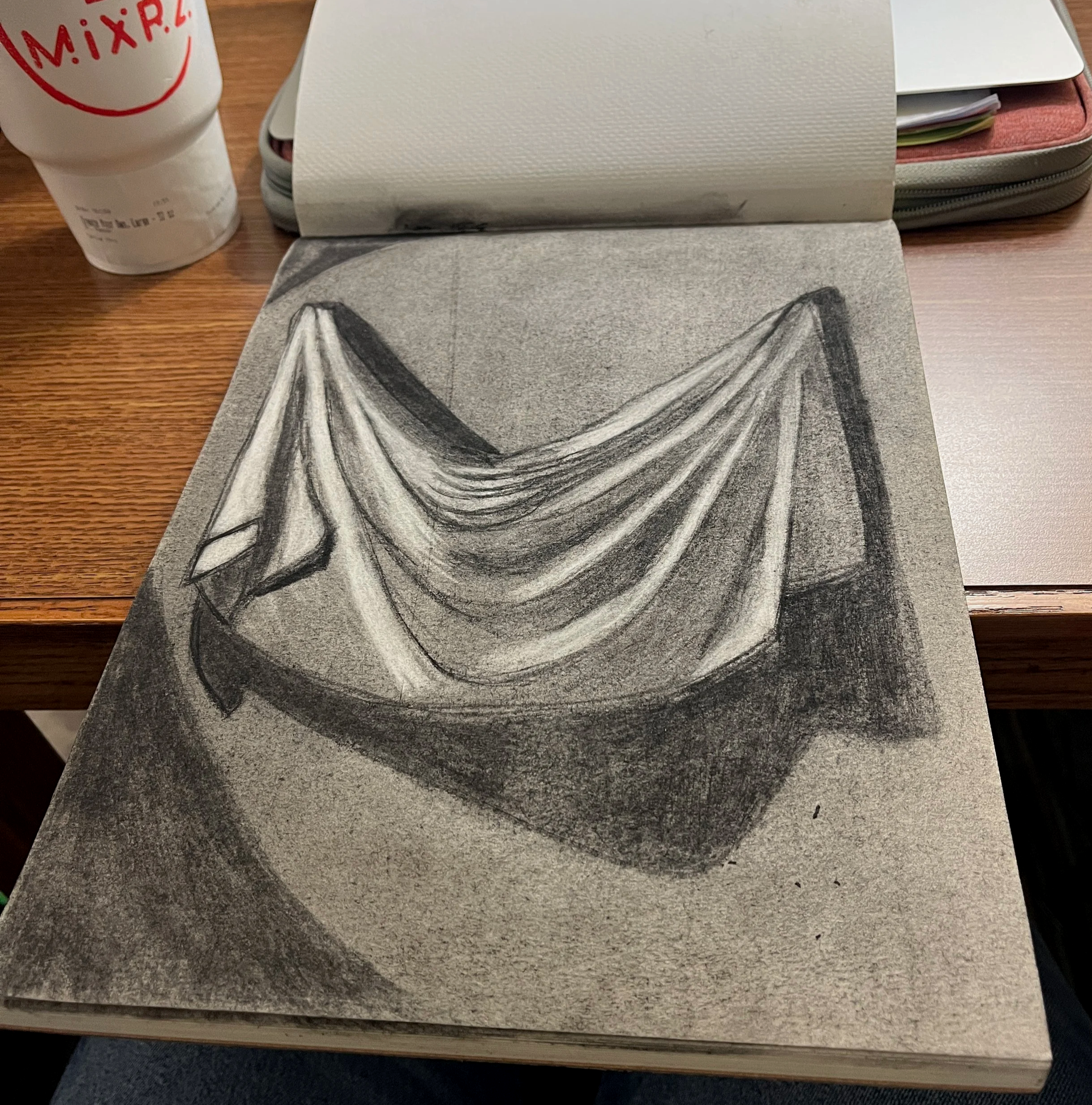 Drapery in Charcoal