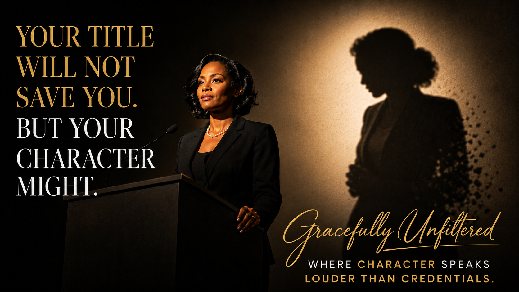 Your Title Will Not Save You. But Your Character Might.