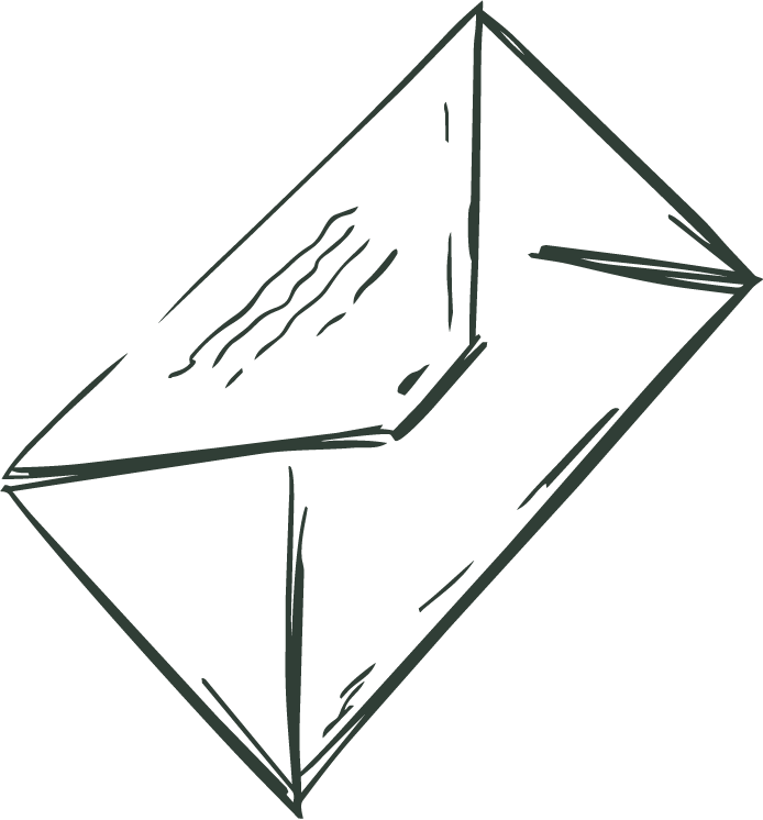 Drawing of a rectangular cardboard box with an open top, designed with simple black outlines.