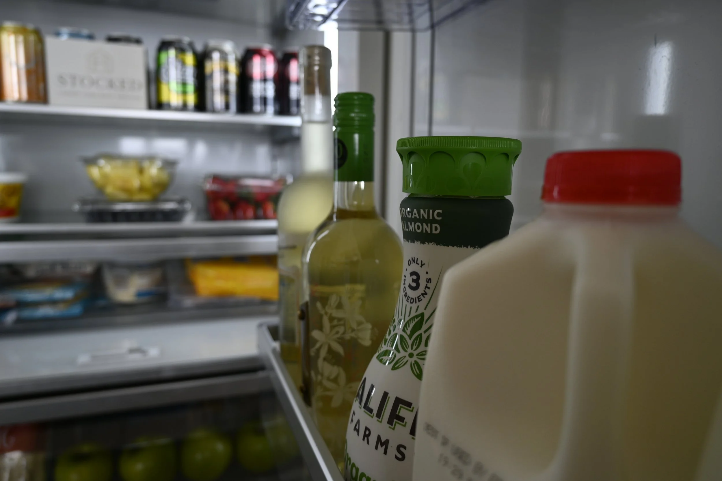 Full stocked Airbnb vacation rental fridge. Grocery delivery service St. George Utah