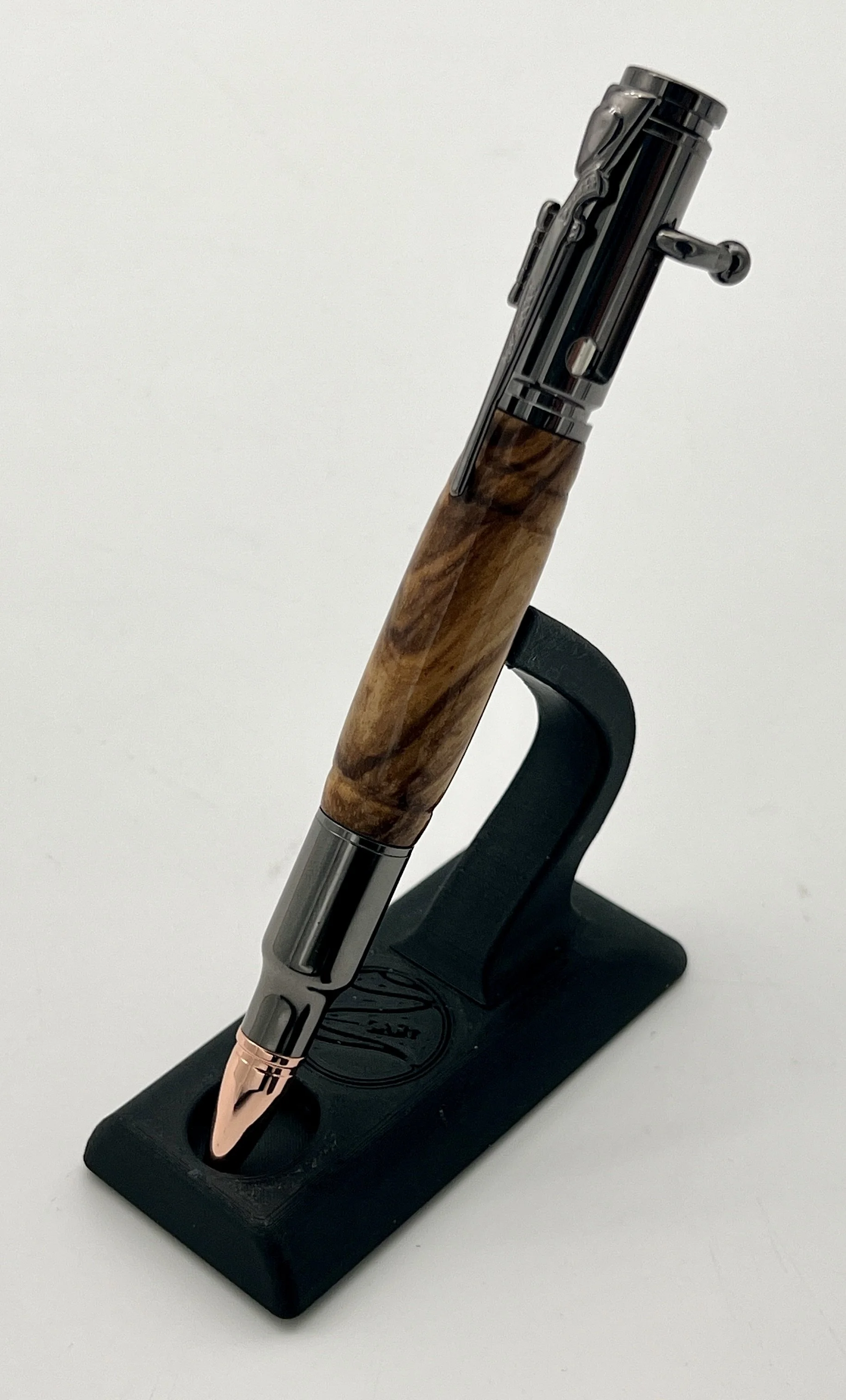 Bolt Action Bocote Wood Ballpoint Pen