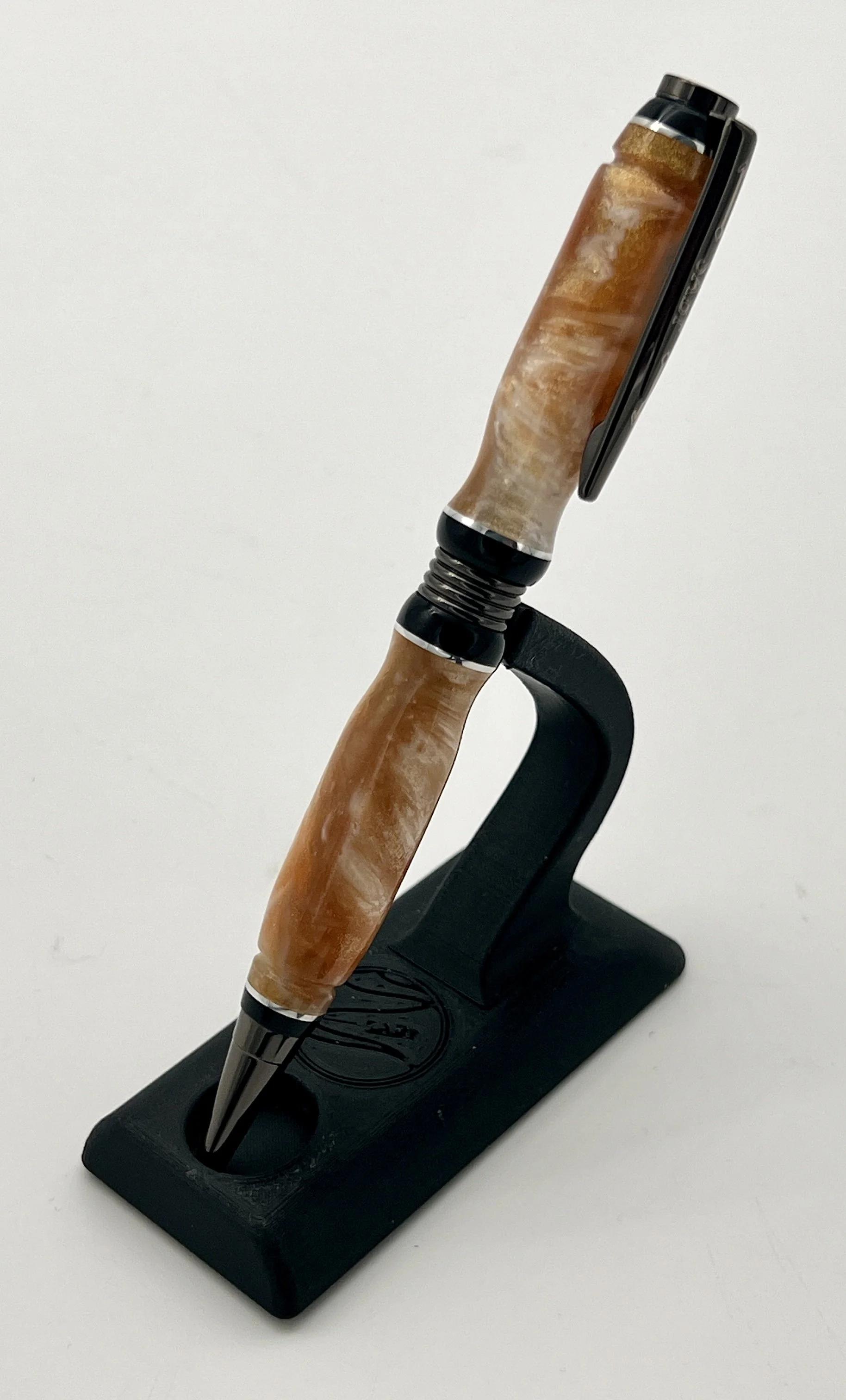 Toffee Swirl Hand-Turned Ballpoint Pen