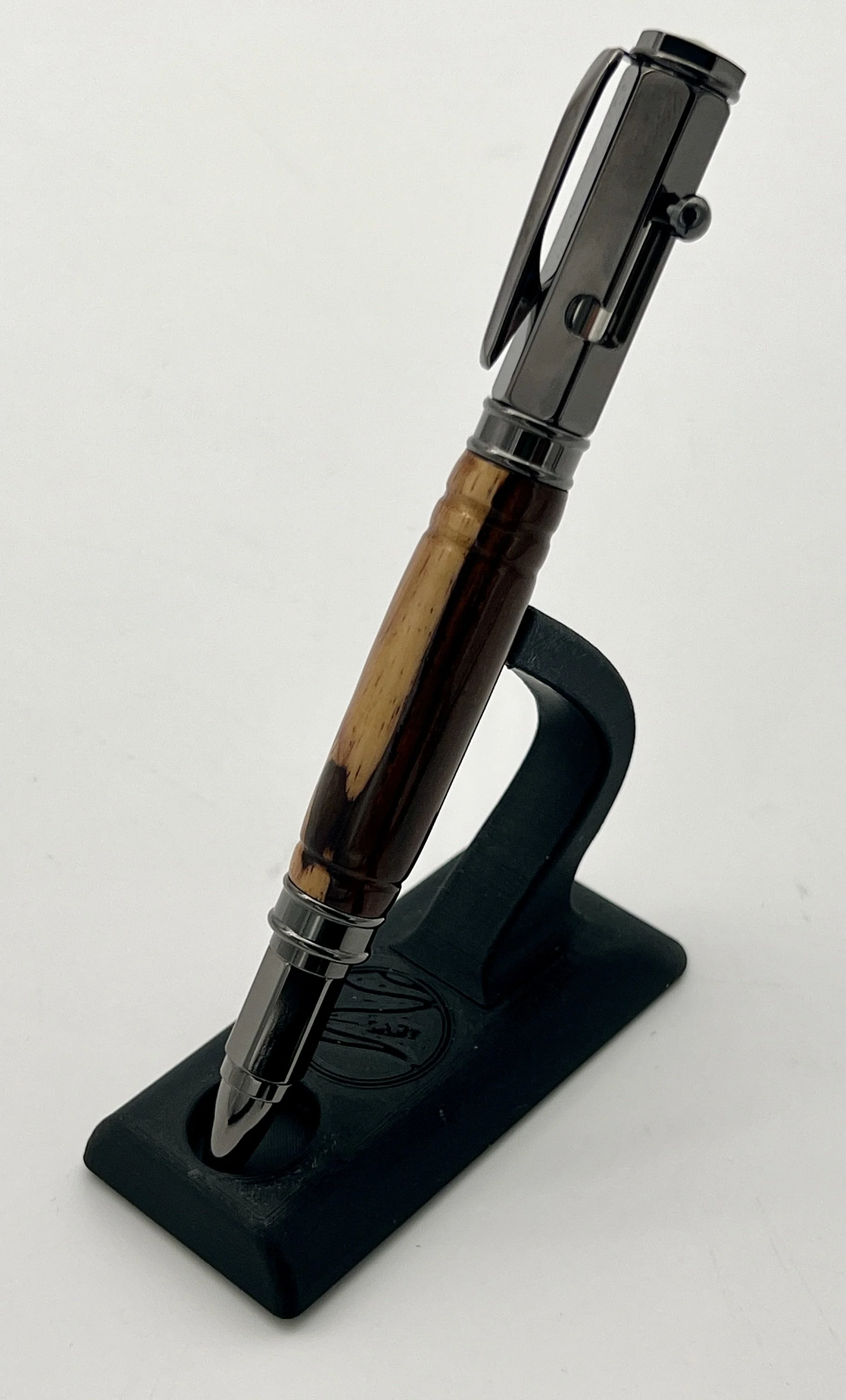 Cocobolo & Gunmetal Handcrafted Bolt Action Pen