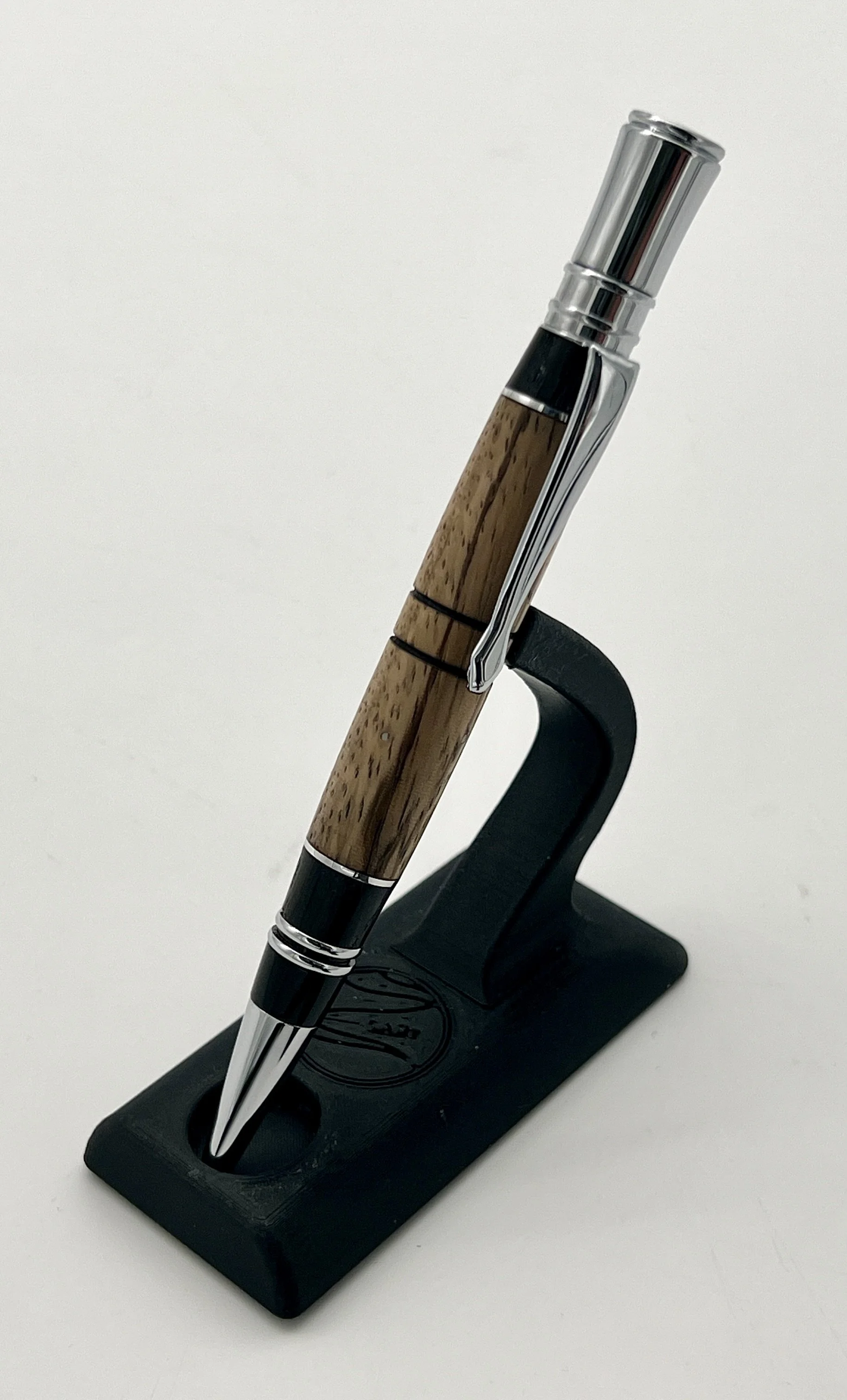 Executive Spalted Hackberry & Ebony Pen