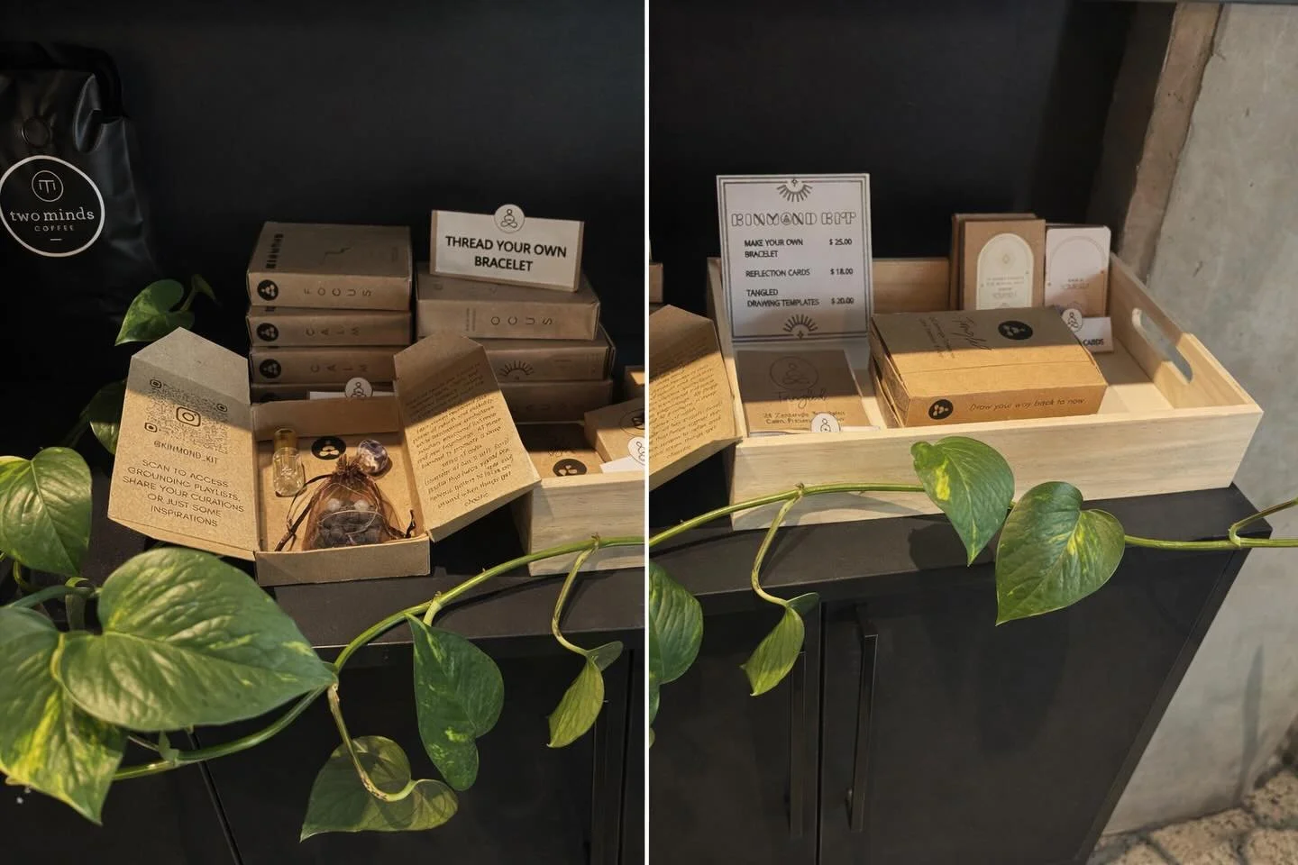 Come in, wrap your hands around a warm mug of coffee from @two_minds_coffee and take your time exploring our @kinmond_kit range 🩶

#smallbusiness #perth #wellness #mindfulness #create