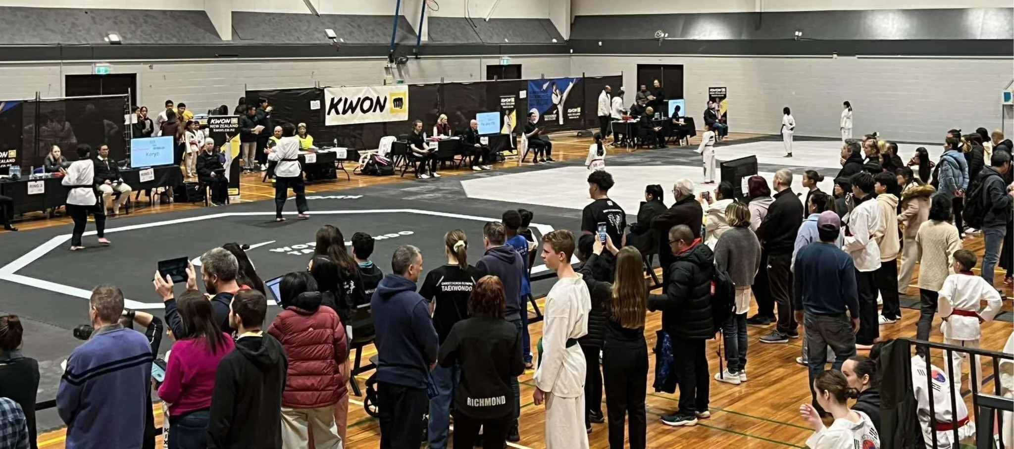 Taekwondo NZ Kukkiwon Cup Tournament 2025. 5 rings Kyorugi & Poomsae TKD CHCH TKD