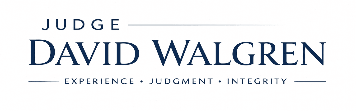 Re-Elect Judge David Walgren