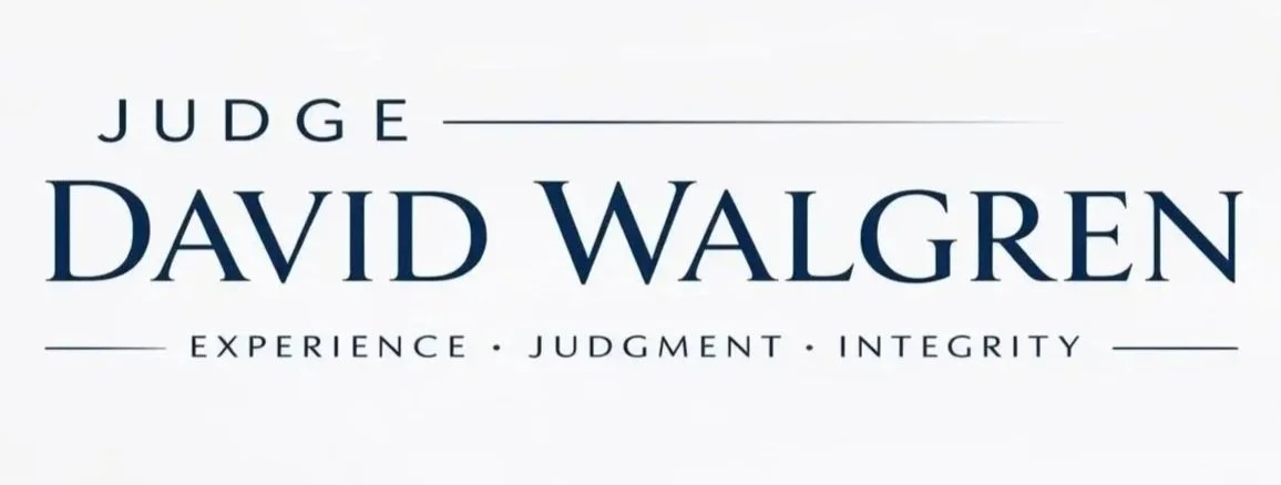 Re-Elect Judge David Walgren