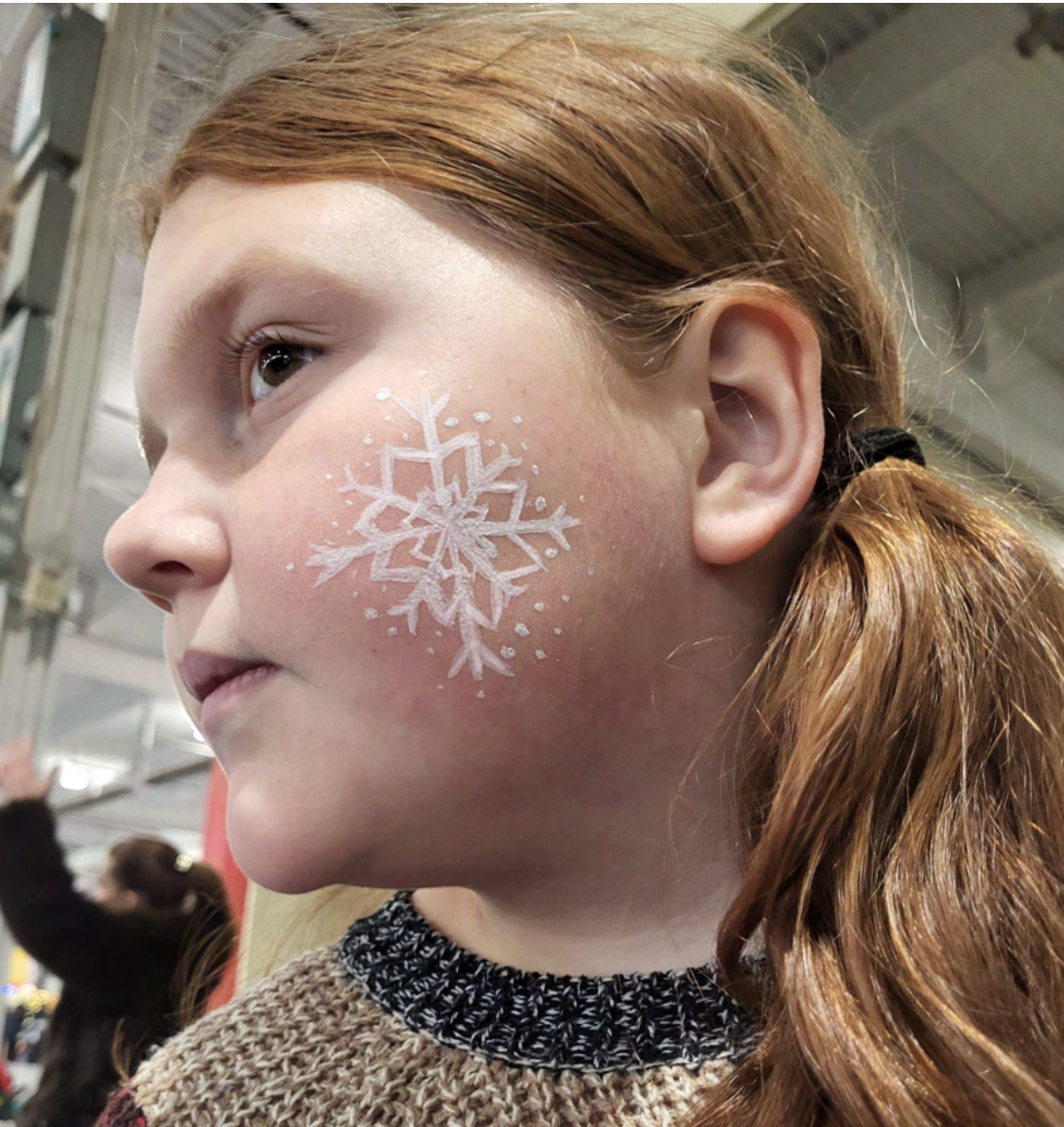snowflake face painting