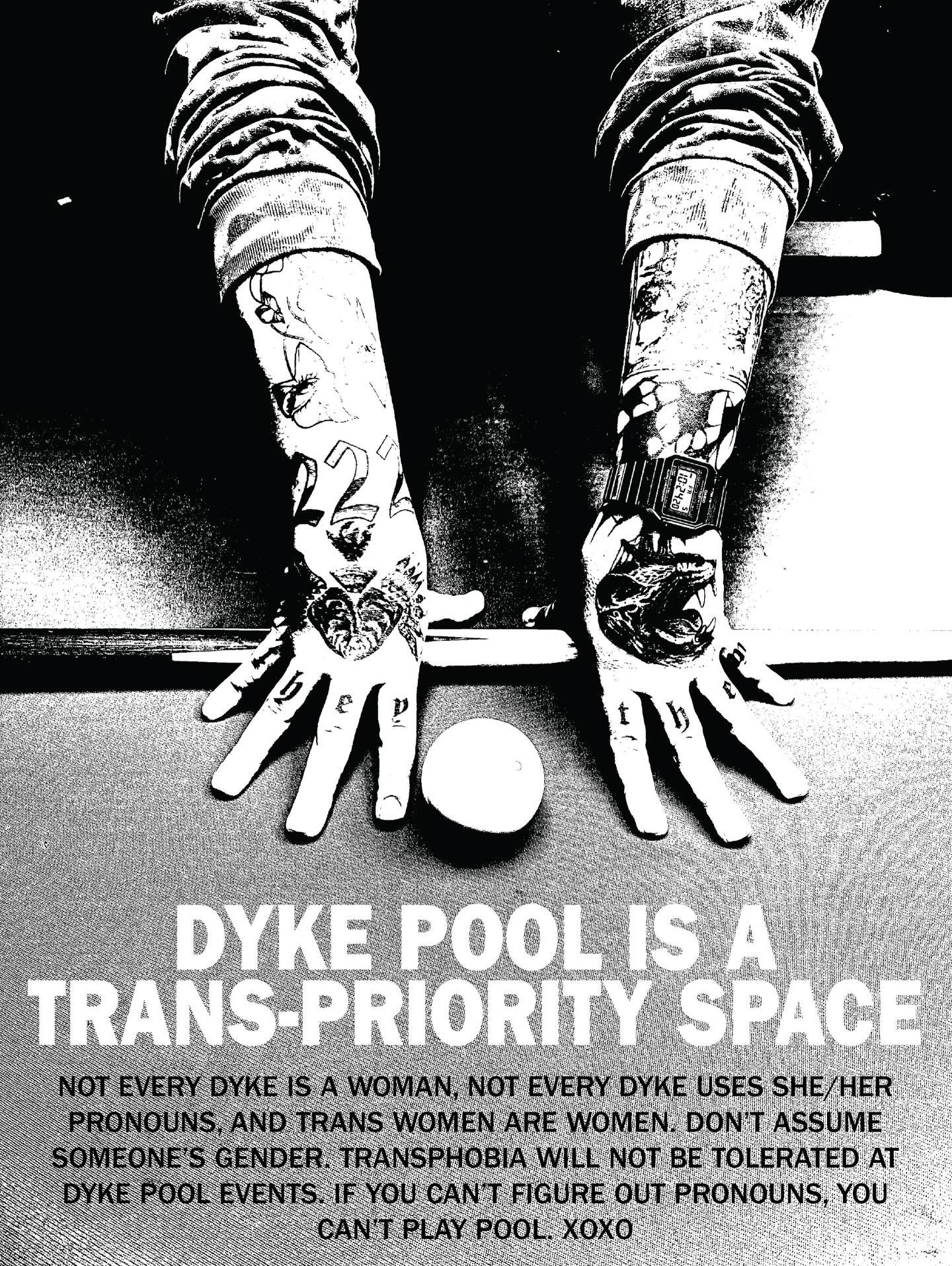 DP <3 TRANS FOLKS

although the goodfoot has gendered bathrooms, please don&rsquo;t feel discouraged using either. if you feel uncomfortable at any point talk to the bartender and they are ready to boot anyone for not minding their damn business