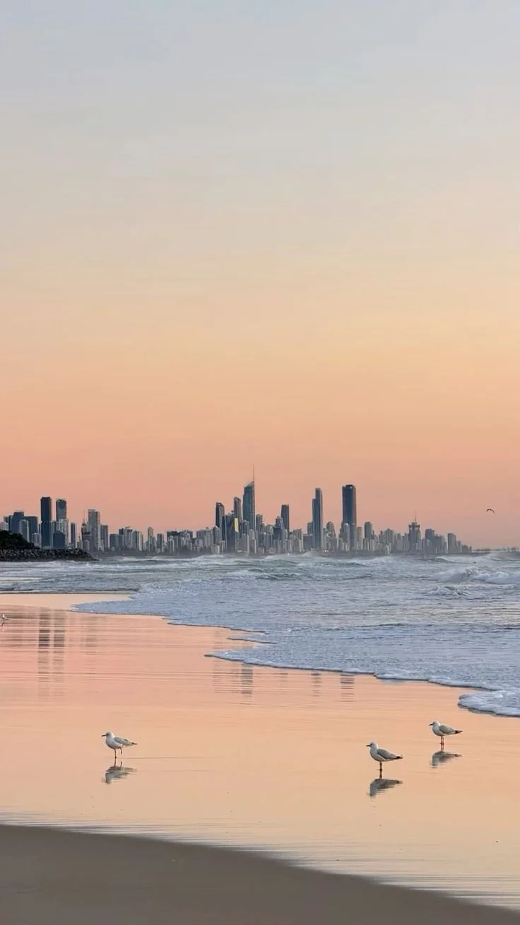 Gold Coast skyline at dawn, where Altiera provides commercial property management