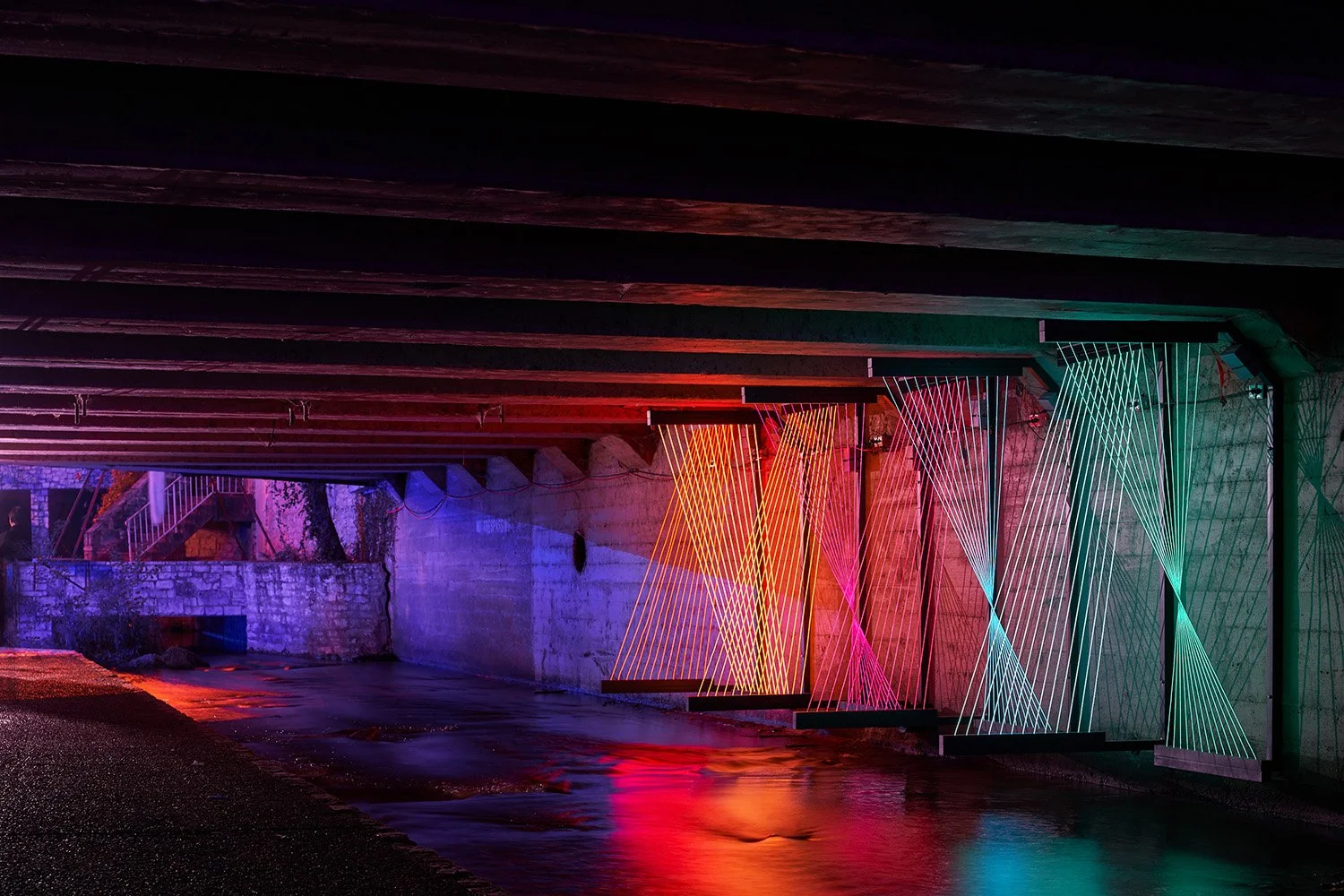 Services provided: artistic/concept design, photo realistic 3d visuals for public engagement. Construction documents and engineering, pricing and construction management. This was the only installation to come in under budget and deliver early.