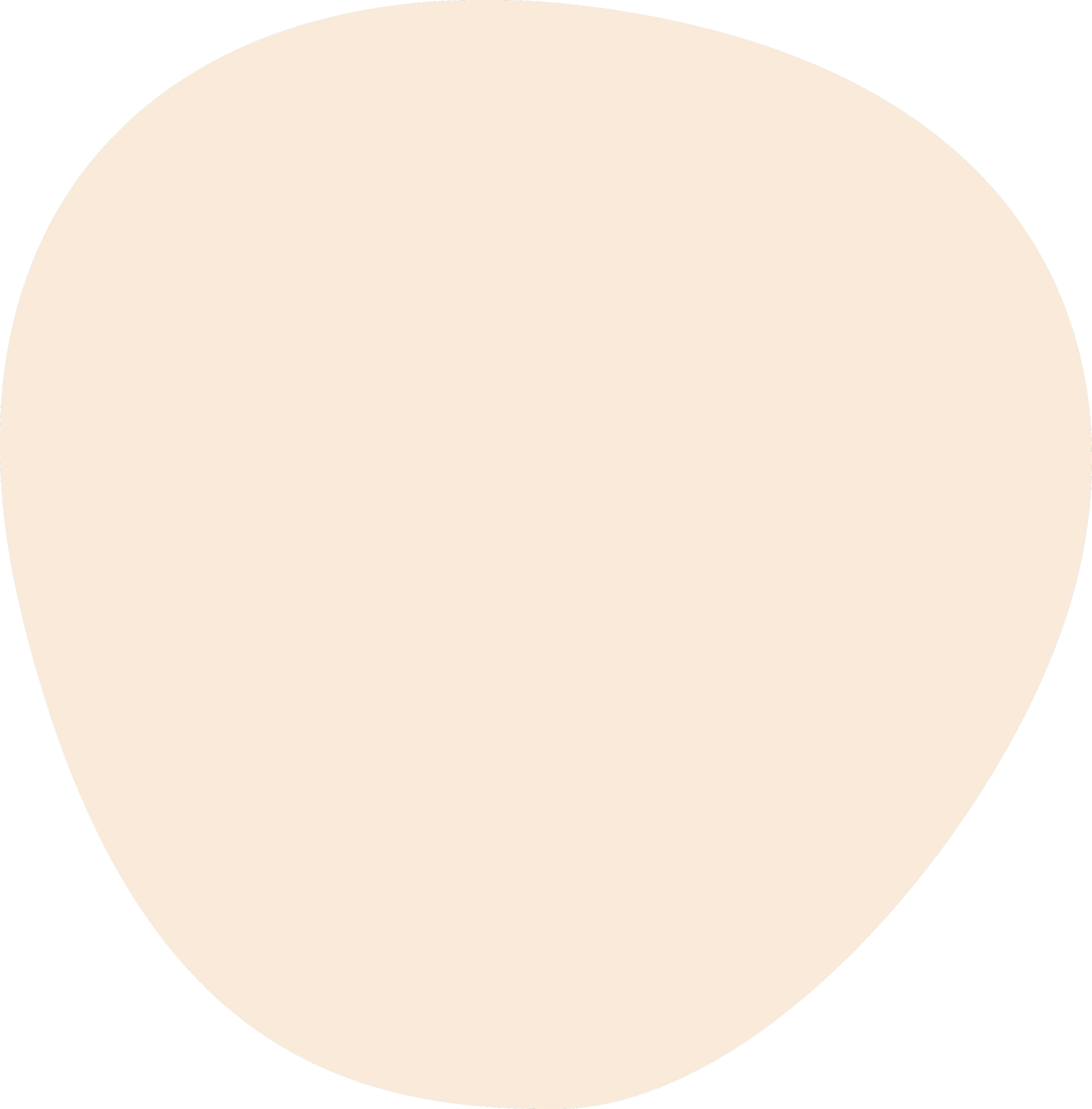 A beige, semi-spherical shape.