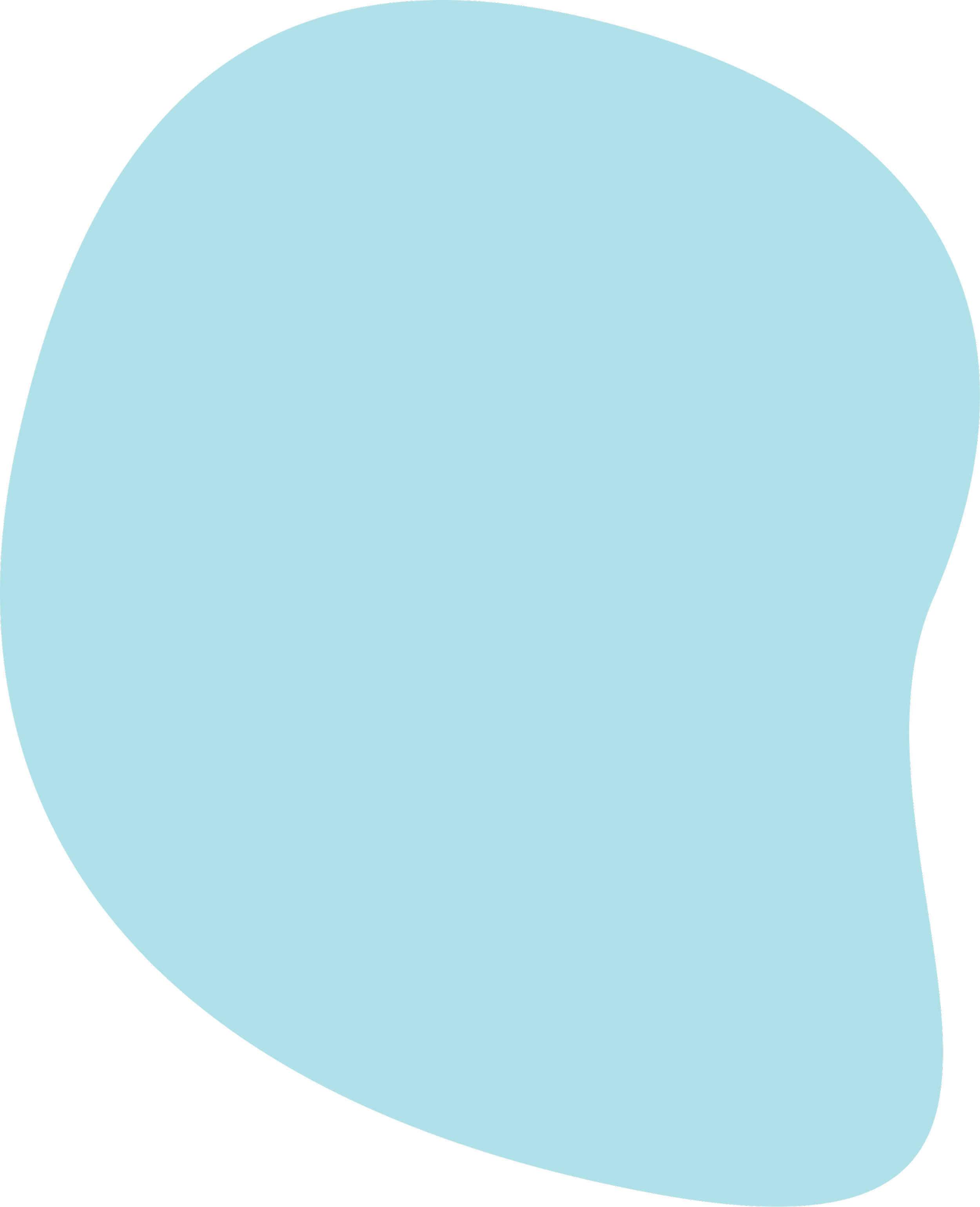 A light blue, semi-spherical shape.
