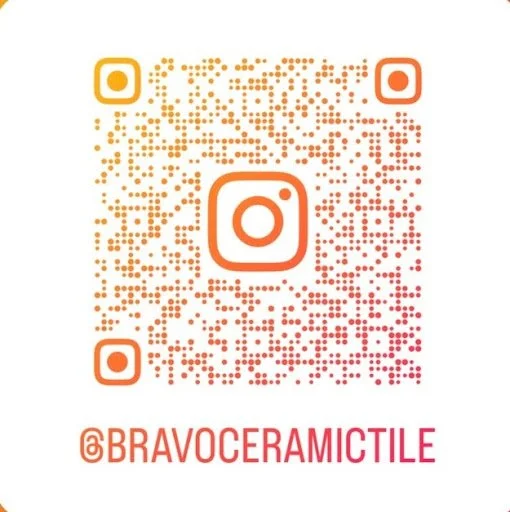 Instagram QR code for the user @bravoceramictile.