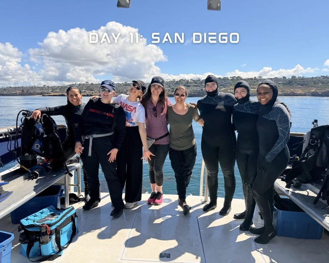 Swipe to see us watching Orion get towed&hellip;on a boat named Orion in San Diego, CA!

On Saturday, the last day of shooting, we interviewed Sydney Hamilton (@seesydsoar), STEM advocate and aerospace engineer&mdash;and went on an epic dive in the P
