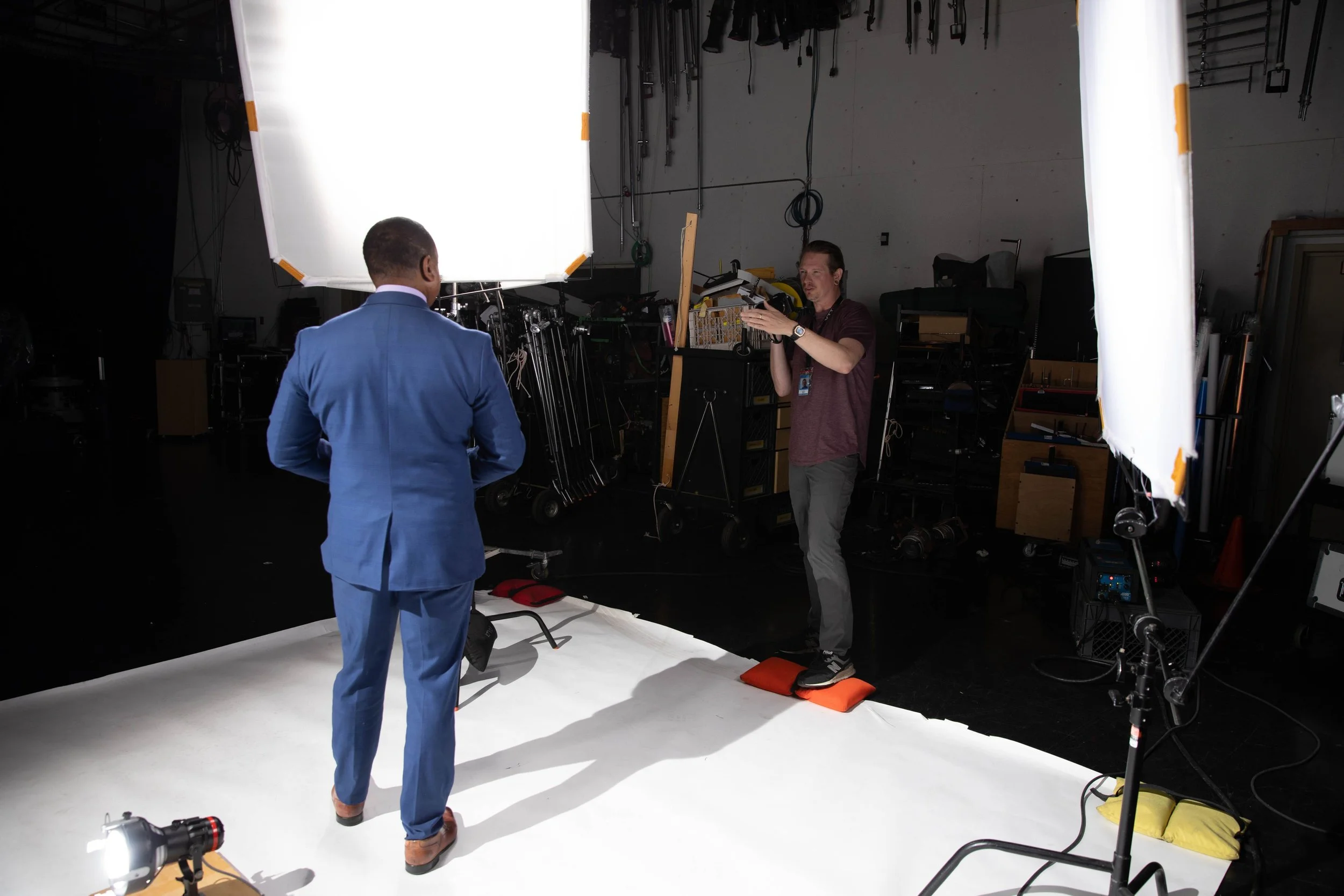 Ashley Miller behind the scenes portrait photography.