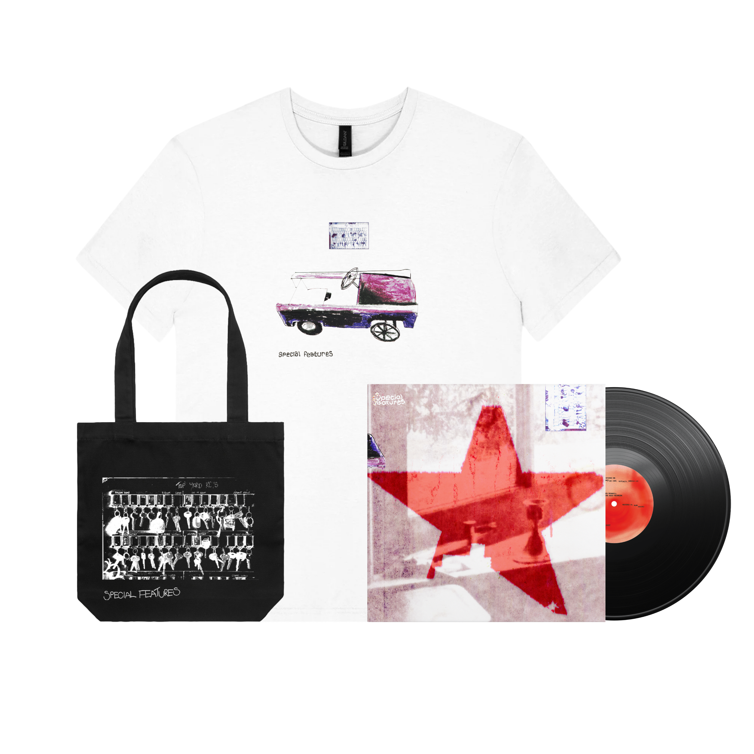 7'' Vinyl + Poles Artwork T-Shirt + Tote Bag Bundle