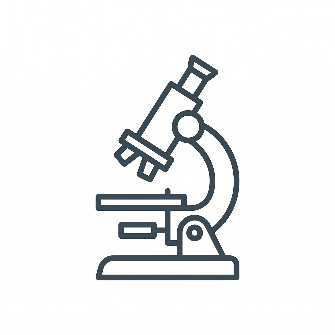 minimalist icon of microscope