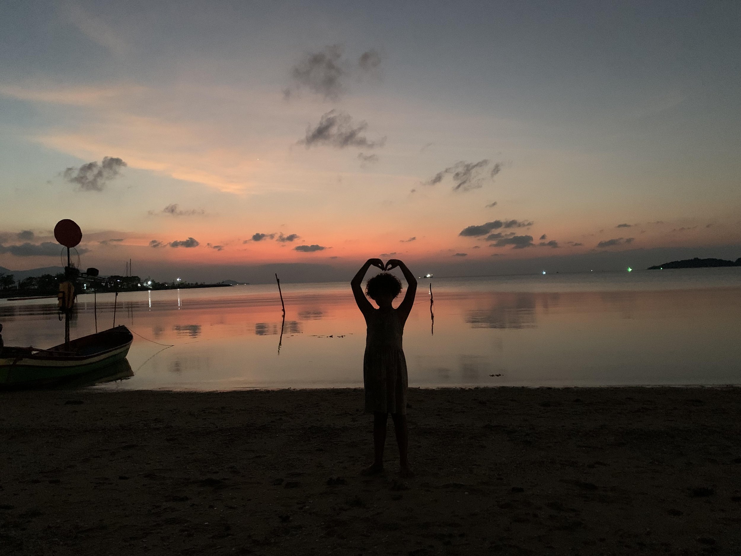 My daughter's favourite time of the day She loves the calmness of twilight.
