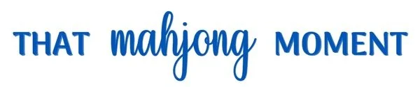 Text that reads 'That mahjong moment' in blue font.