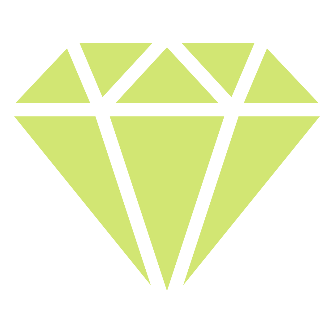 A light green diamond-shaped gemstone illustration with black outline details.