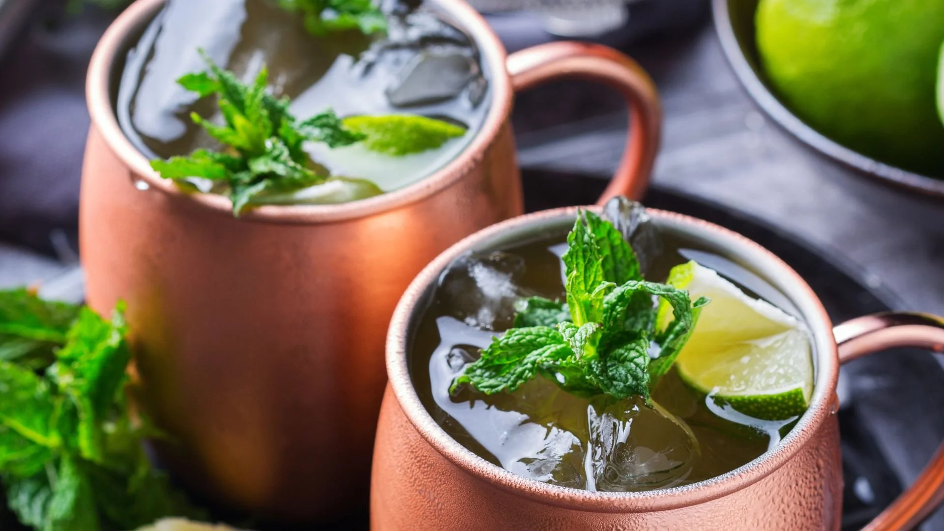 Mahj Munchies: Moscow Mule Mocktail