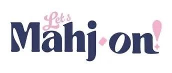 Text reading "Let's Mahj on!" with stylized font and pink accents.