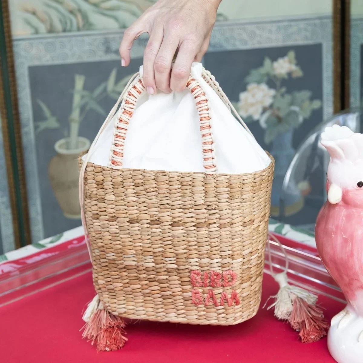 Small Woven Seagrass Tote