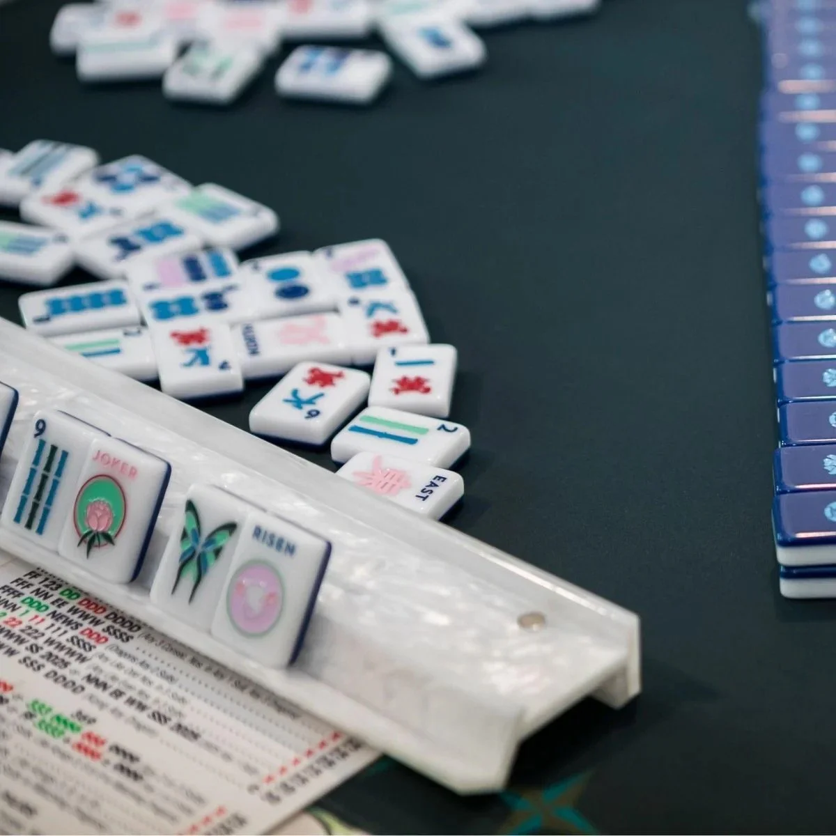 White Mother of Pearl Acrylic Racks