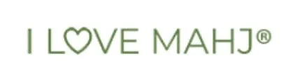 Text reading 'I LOVE MAHJ' with a heart symbol replacing the word 'LOVE'.