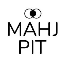 Logo with stylized overlapping circles above the words 'MAHJ PIT' in black text.