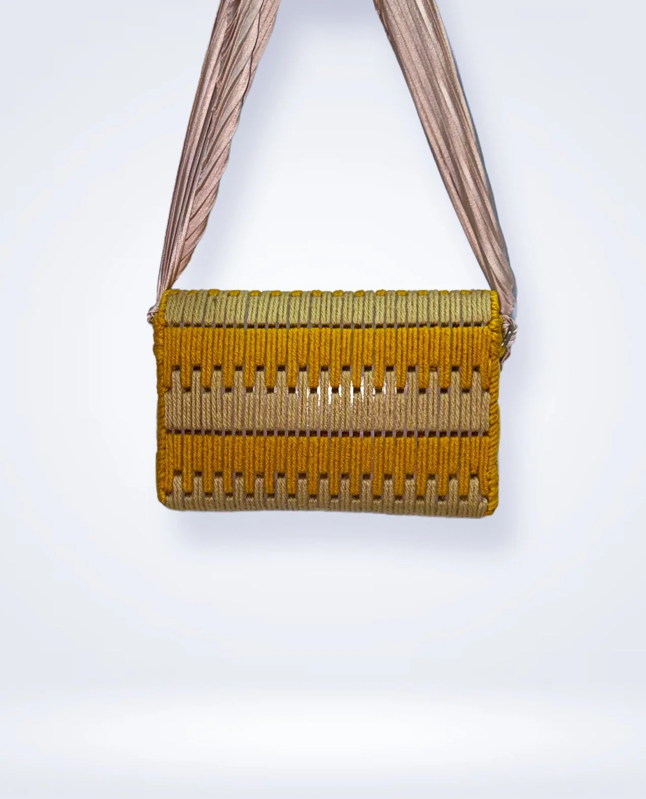 Amber Glow Crochet Bag