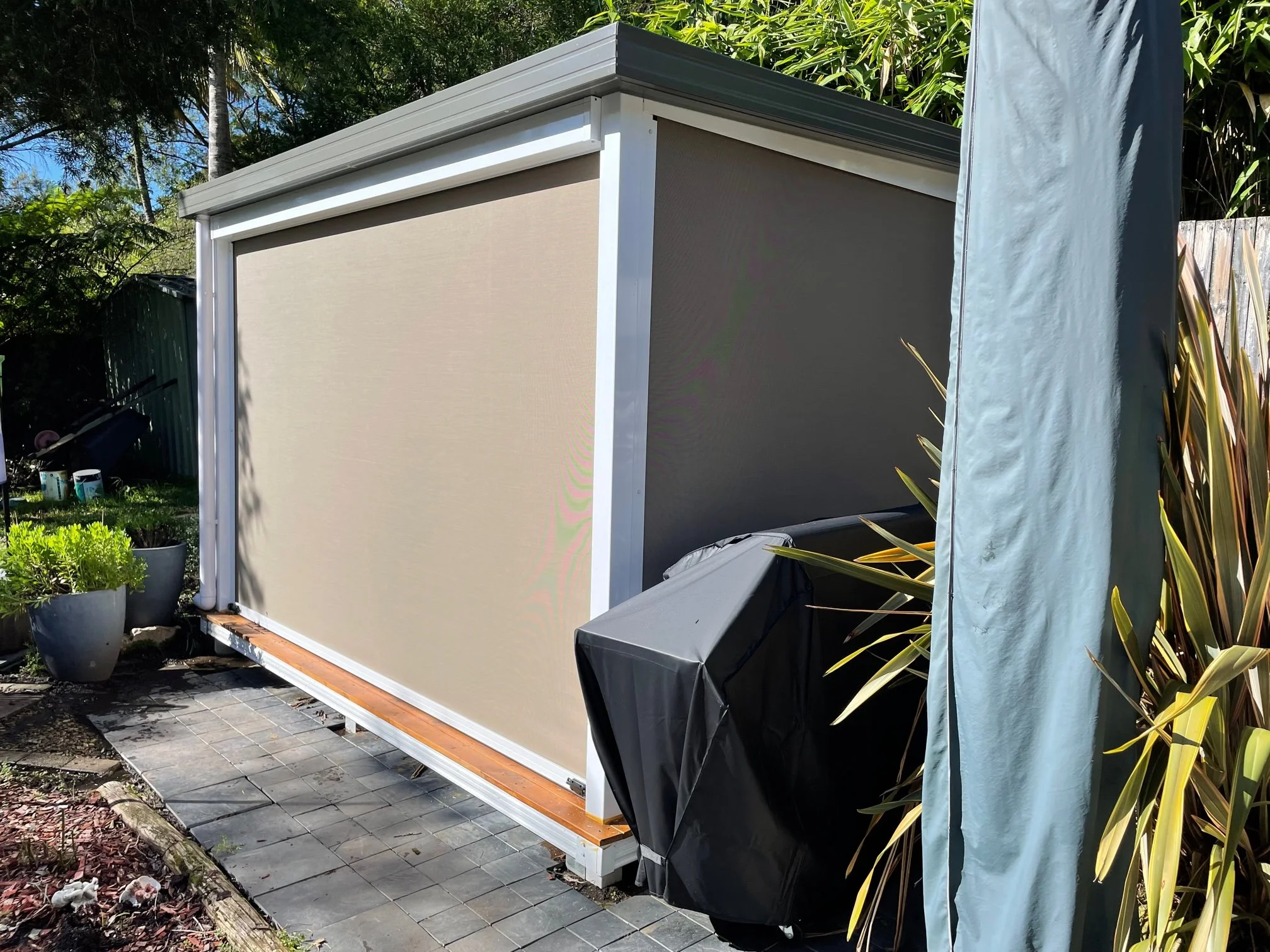 Zipscreen Awnings on Minto Gazebo