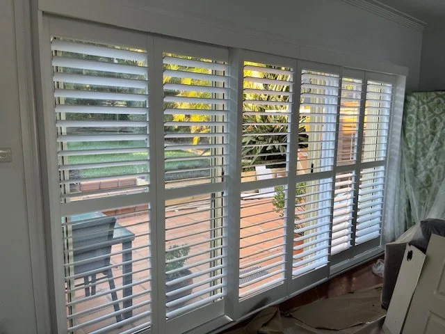 Sliding Basswood Timber Plantation Shutters