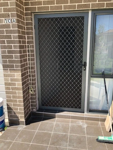 Hinged Diamond Grille door in Woodland Grey colour