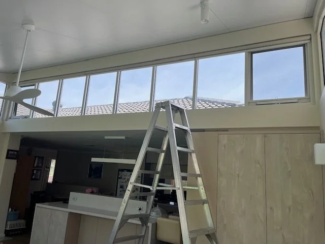 Roller Blinds above Kitchen (Before Photo)