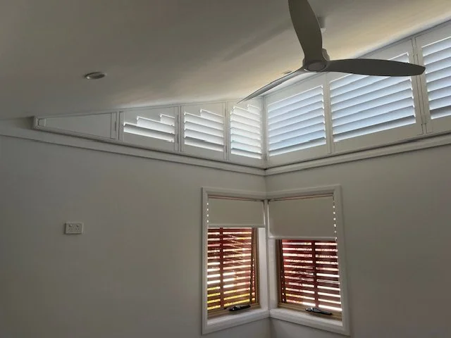 Raked Plantation Shutters