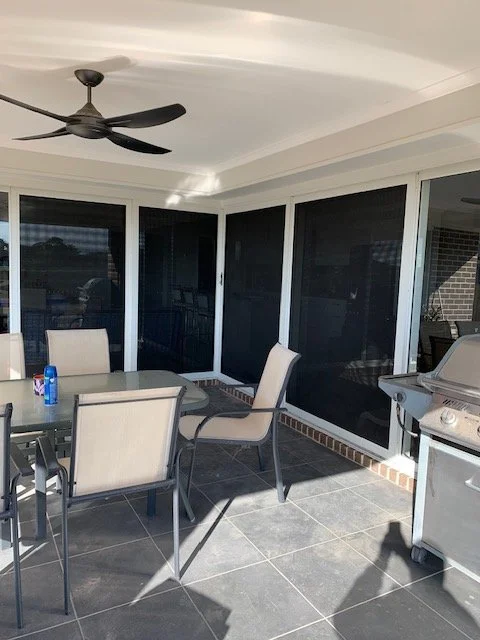 Supascreen Sliding Stacker Security Doors in Alfresco Area