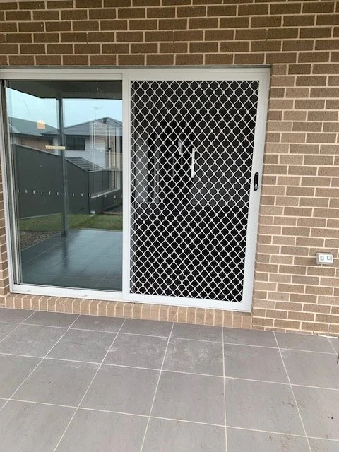 Sliding Screen Door in Surf Mist Colour