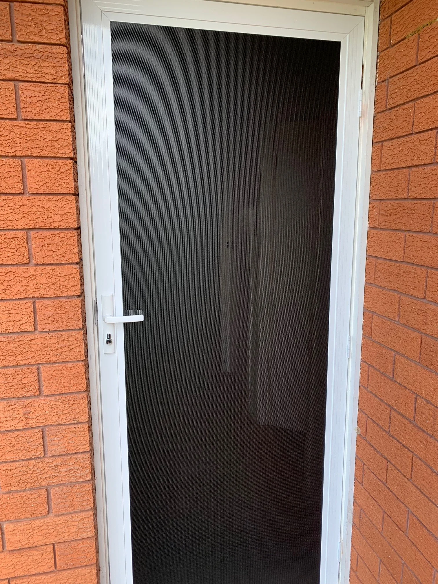 White Supascreen Hinged Security Screen Door in Narellan