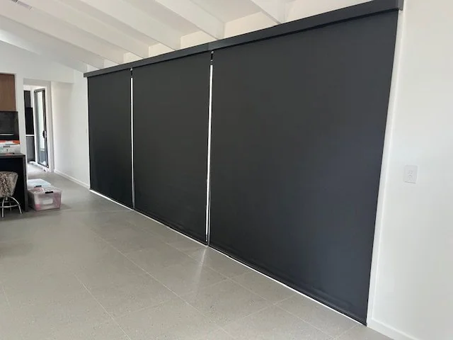 Butting Black Roller Blinds with Aluminium Casettes at Rossmore