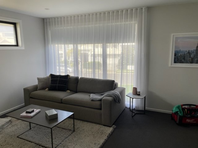 Sheer S-Wave Curtains in Camden Lounge Room
