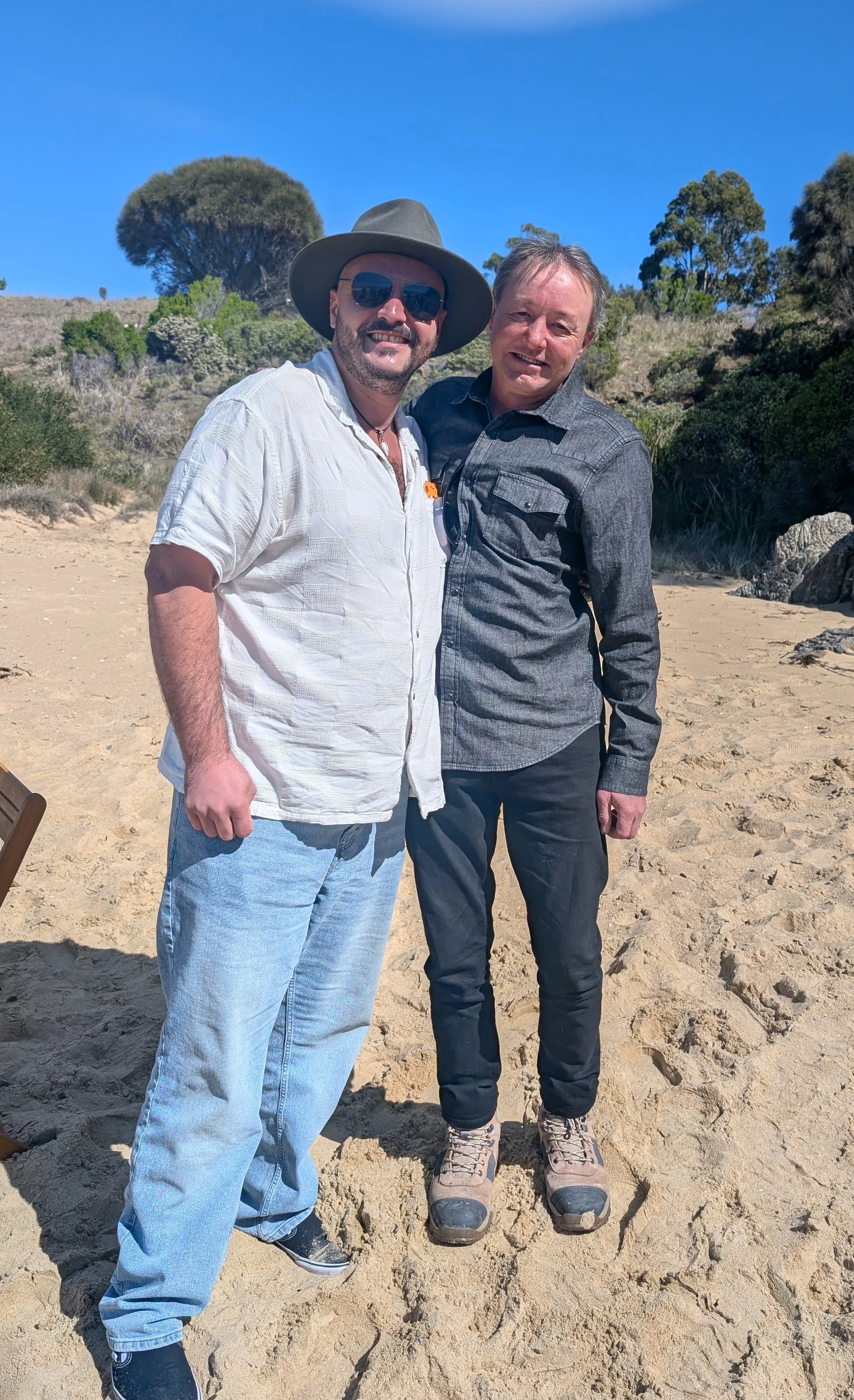 Logan and Andy - Spiky Beach, Swansea