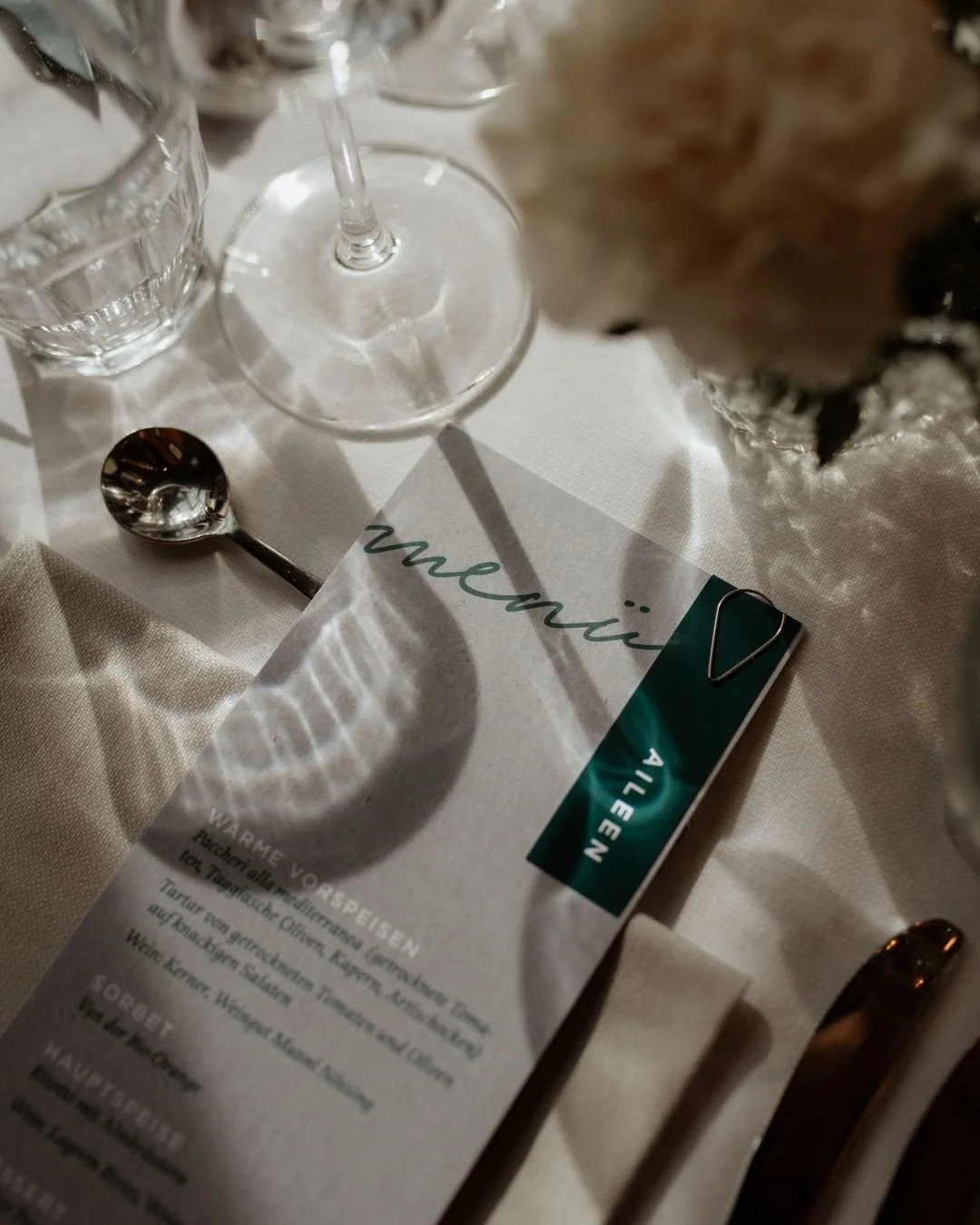 Beautiful wedding decor at luxury Italian venue