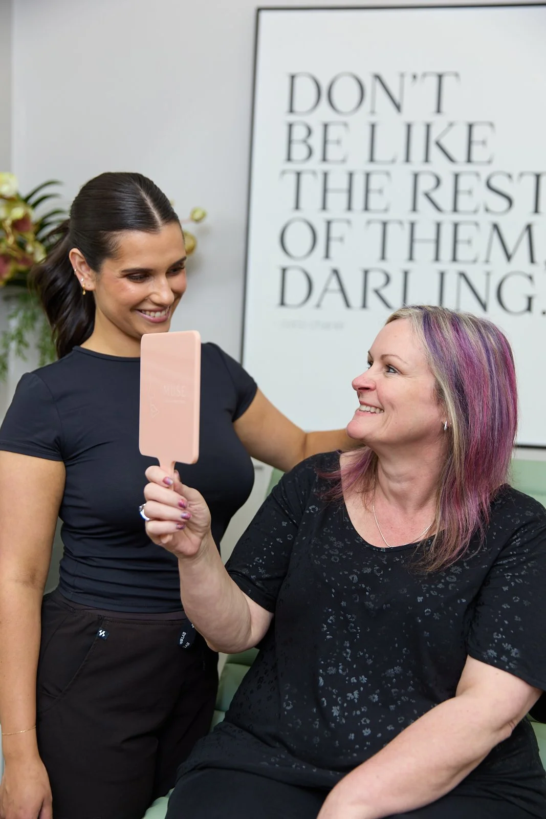 A patient with Monique Radatti at Muse by Monique aesthetic medicine clinic, Eltham, Melbourne.