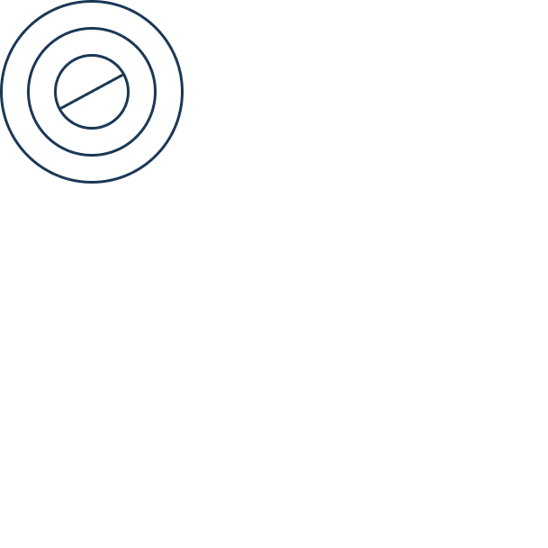 Circle target outline icon