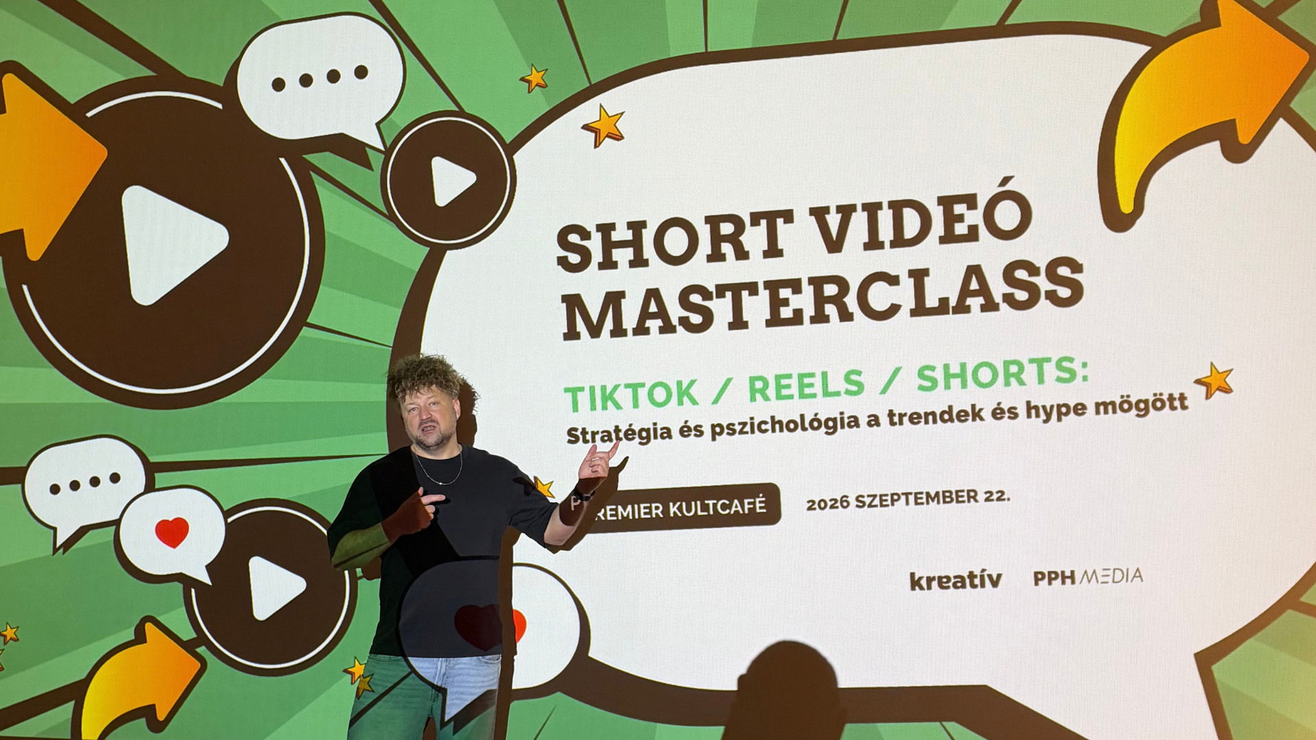 A Short videó masterclass legtöbbet fotózott diái