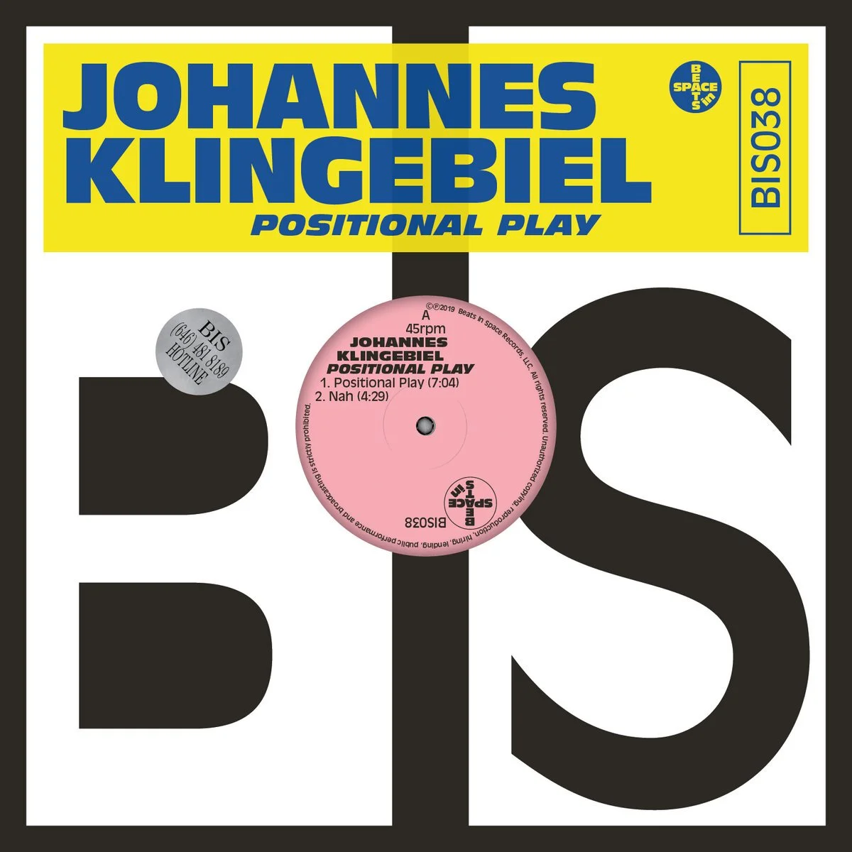 Johannes Klingebiel - Positional Play - Beats In Space
